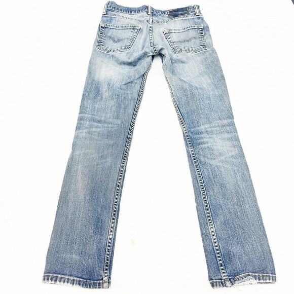 Levi's Ripped Distressed Patched Denim Jeans Intentional Distress Size 29 x 32 - Picture 3 of 8